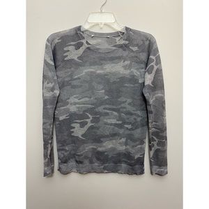 Camo long sleeve top